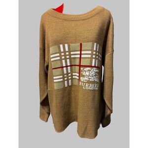 Burberry London Men’s Rare Vintage Cashmere Blend Knight Sweater Size XL